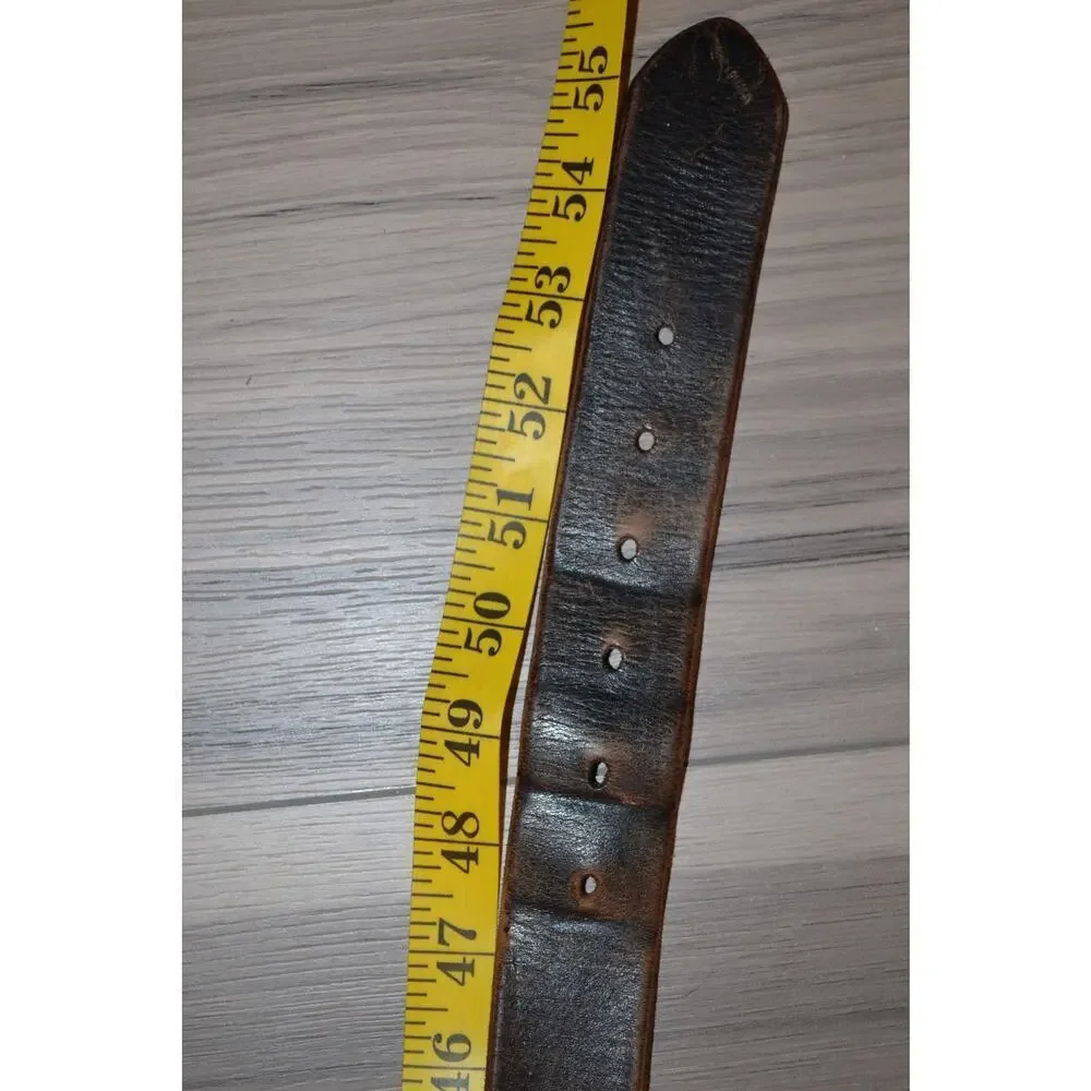 Mens Work Leather Dark Brown Carhartt Belt (Scuffed)